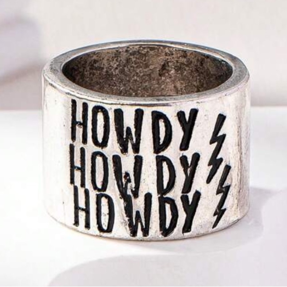 Howdy Howdy Howdy Silver Ring